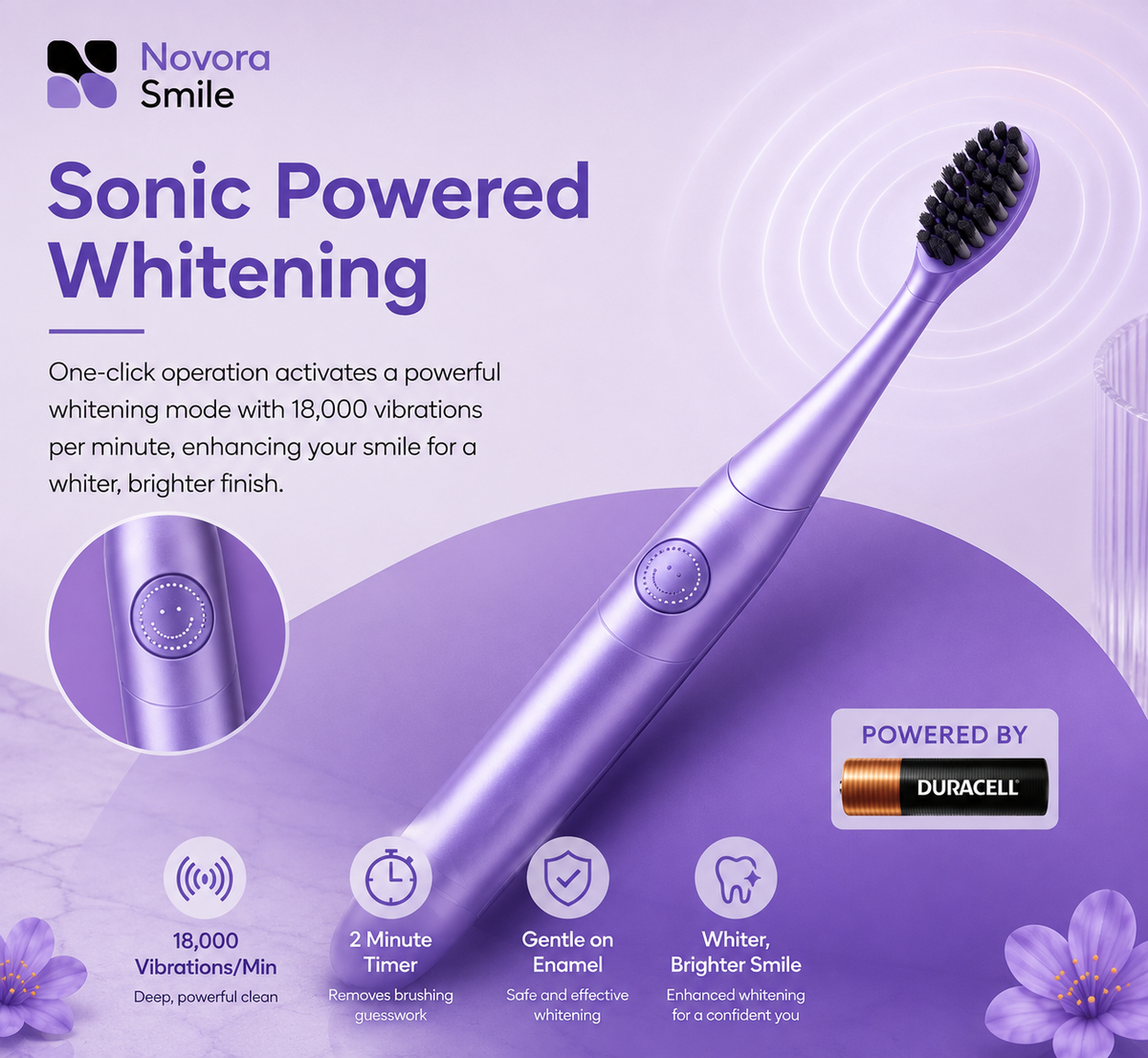 Novora Smile Sonic Toothbrush