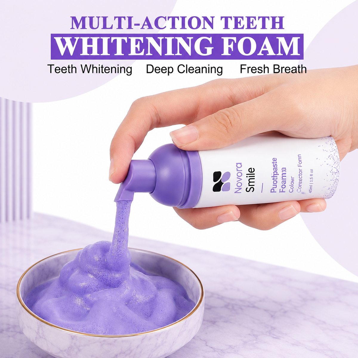 Novora Smile Whitening Toothpaste Foam