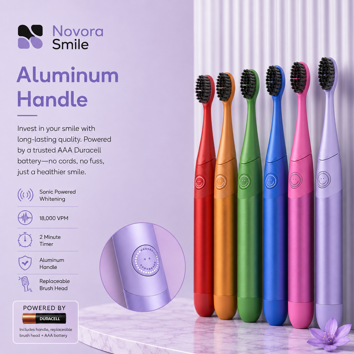 Novora Smile Sonic Toothbrush