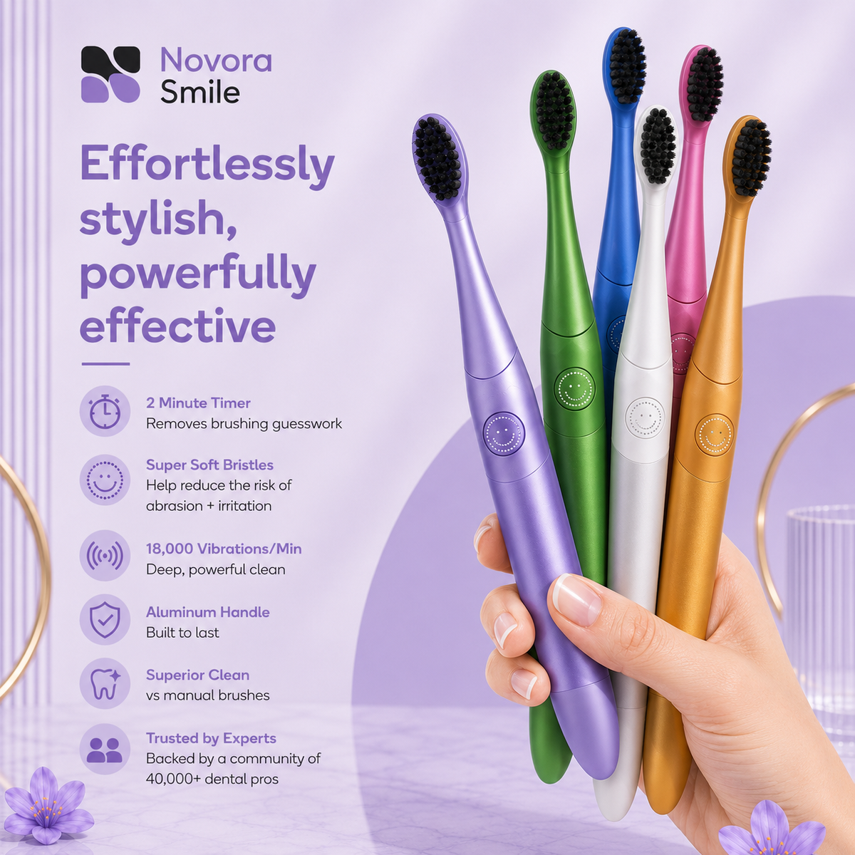 Novora Smile Sonic Toothbrush